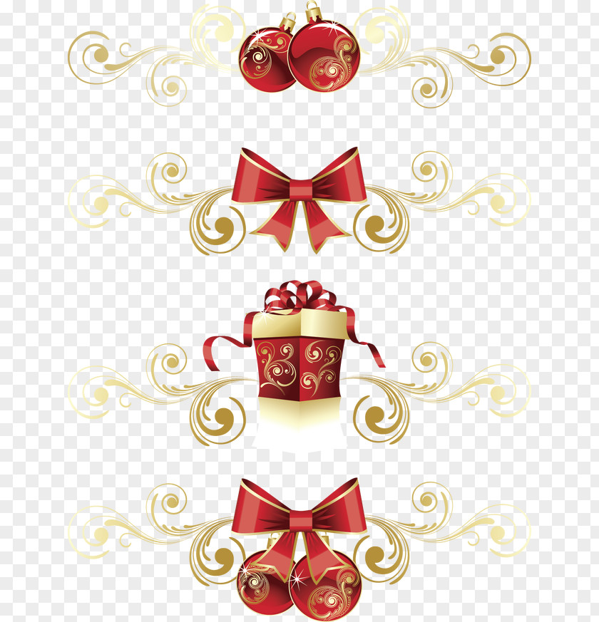 Christmas Gold Chemical Element Red Clip Art PNG