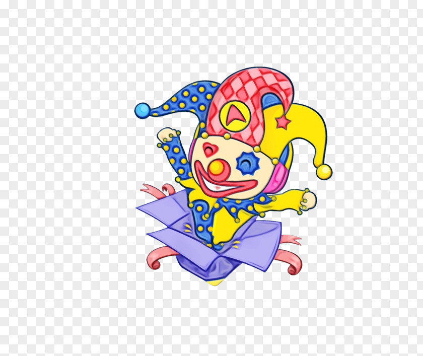 Jester Cartoon Nose Clown Sticker PNG
