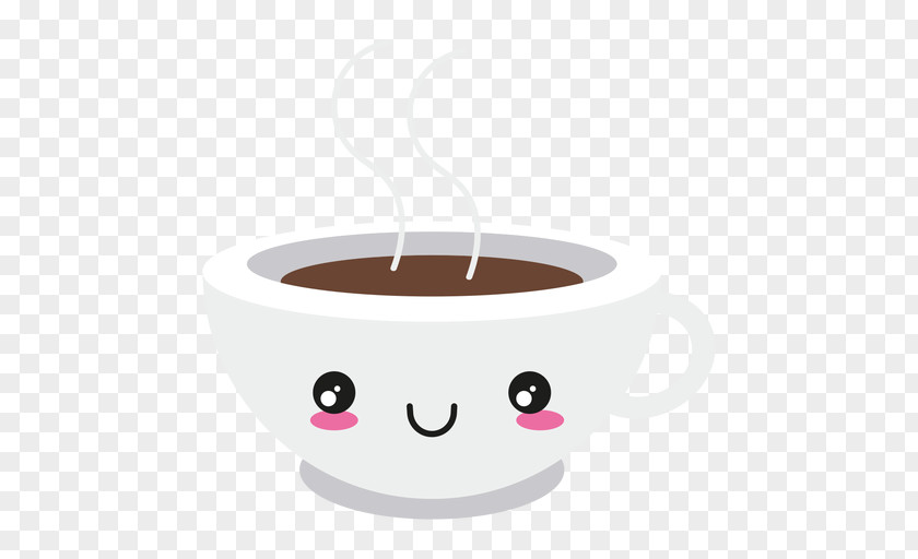 Kawaii Transparent Coffee Cup Mug PNG