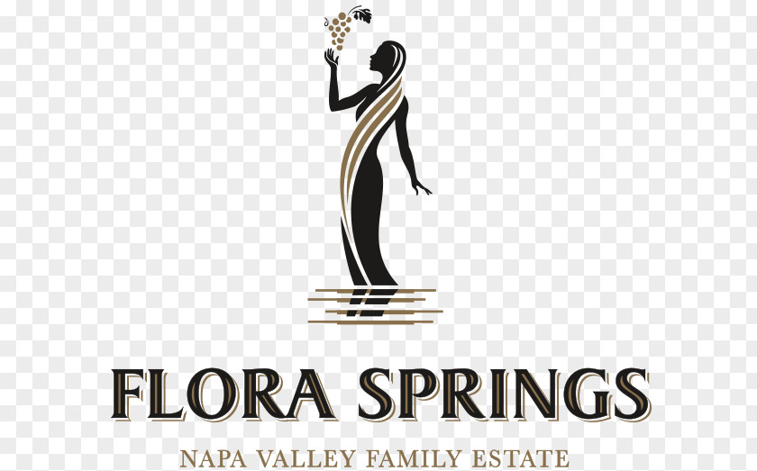Line Logo Flora Springs Winery & Vineyards Common Grape Vine Brand Font PNG