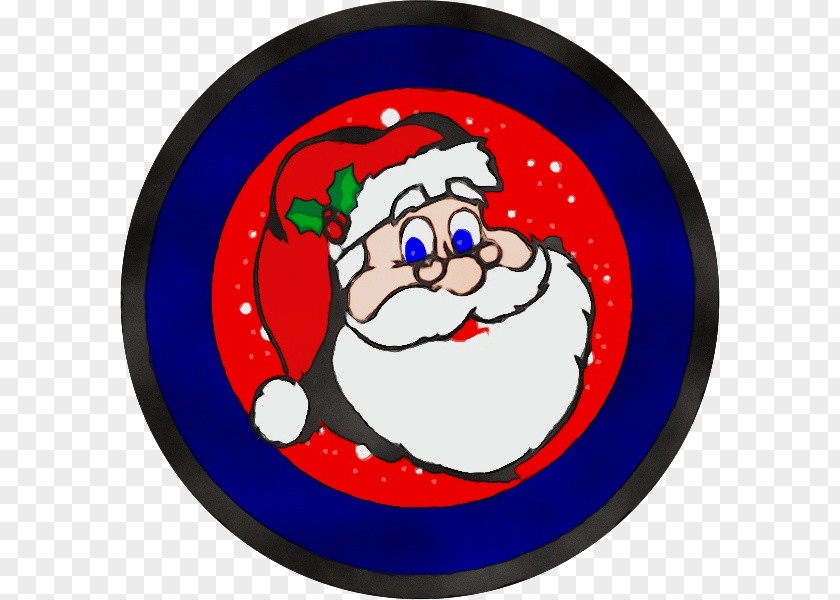 Plate Cartoon Santa Claus PNG