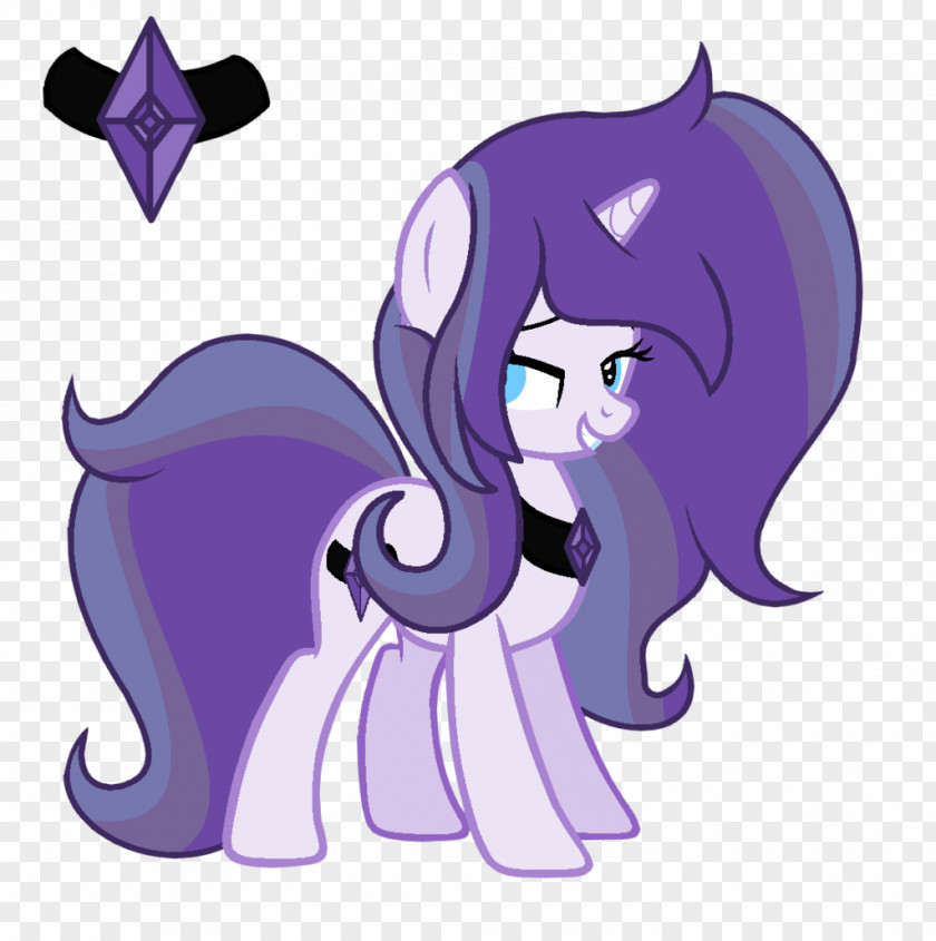 Purple Gem Cat Pony Horse Clip Art PNG