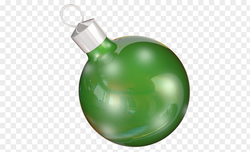 Sphere 03 Christmas Ornament Green Liquid PNG