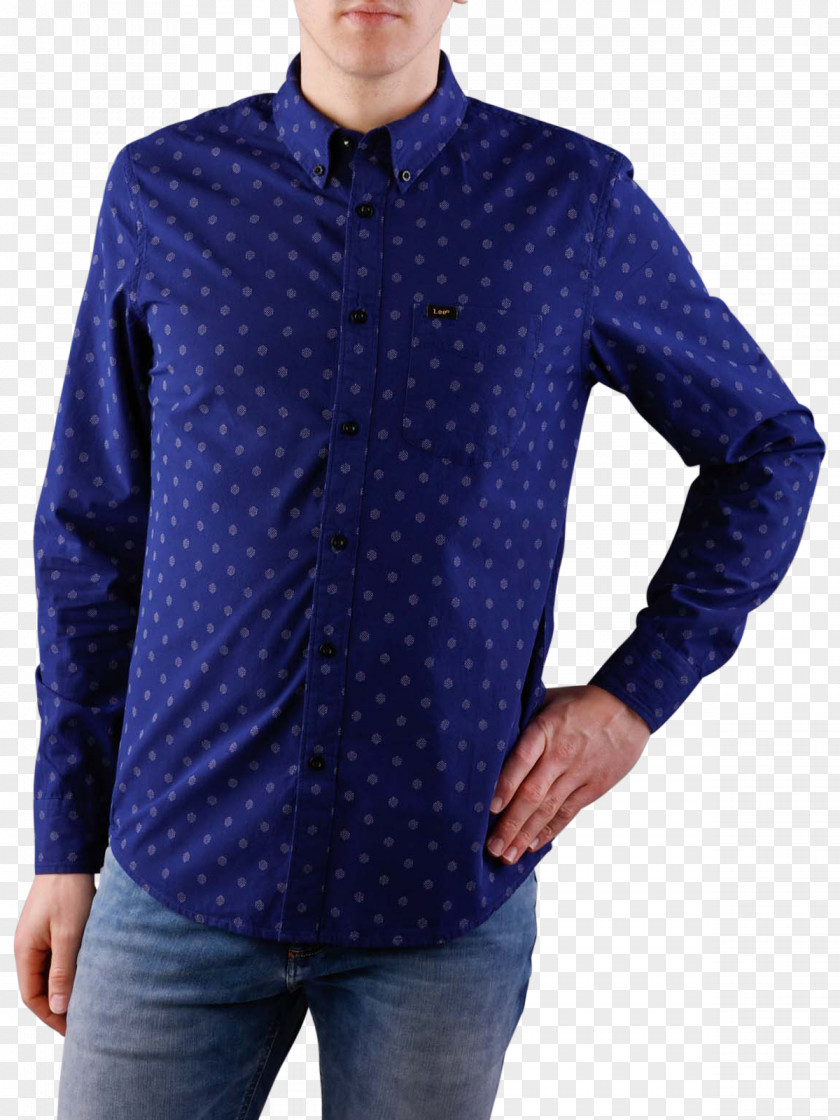 T-shirt Blue Sleeve Jacket PNG