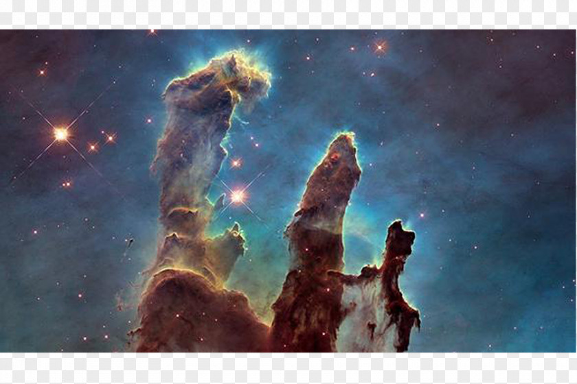 Asia Food Pillars Of Creation Hubble Space Telescope Eagle Nebula NASA Wide Field Camera 3 PNG