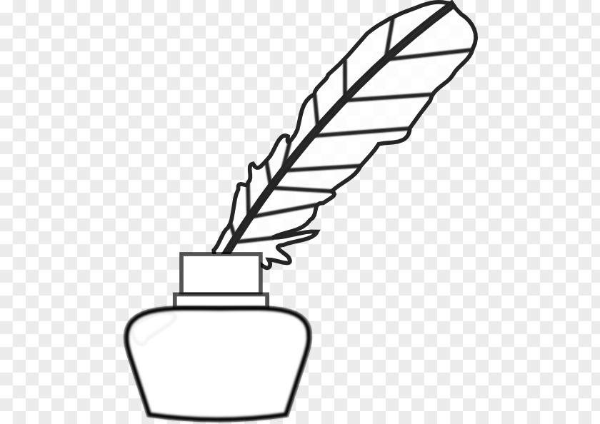 Cliparts Pen Drawing Paper Quill Inkwell Clip Art PNG