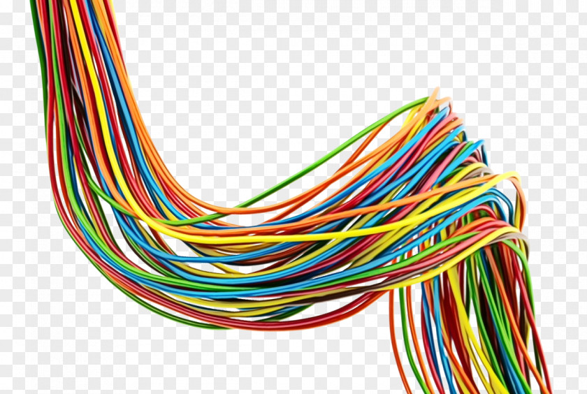 Electrical Supply Networking Cables Watercolor Cartoon PNG