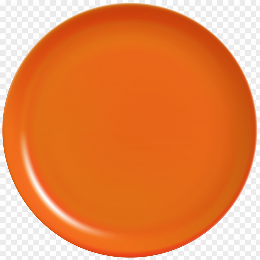 Orange Plate Clip Art PNG