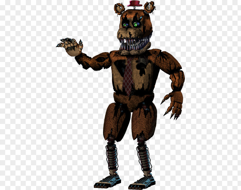 Painted Bear Freddy Fazbear's Pizzeria Simulator Ultimate Custom Night Five Nights At Freddy's Animatronics PNG
