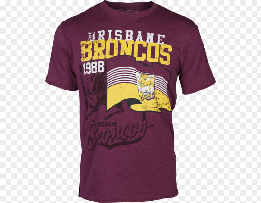 T-shirt Brisbane Broncos National Rugby League Polo Shirt ISC PNG