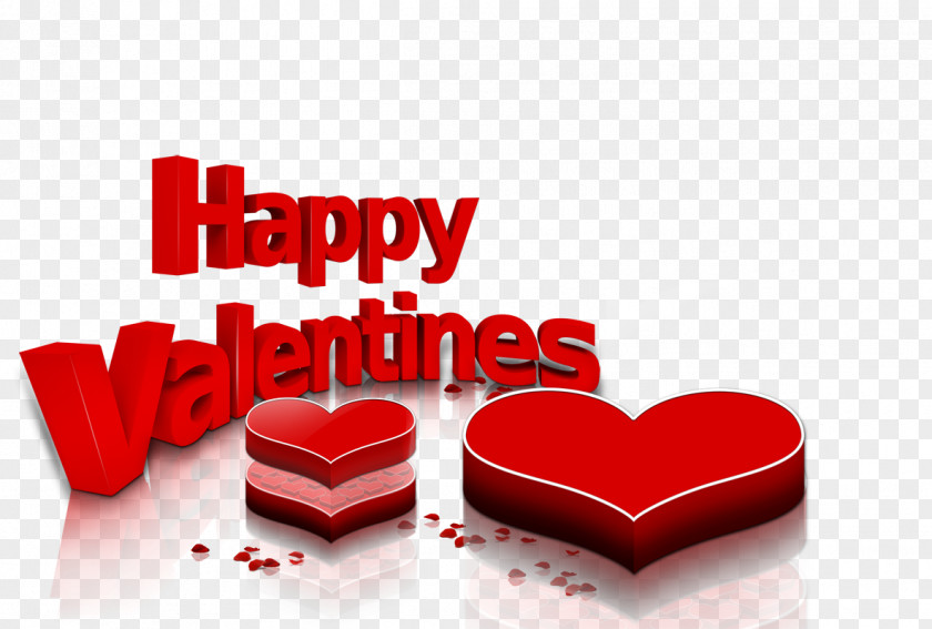 Happy Valentine's Day White Wedding Red Letter PNG