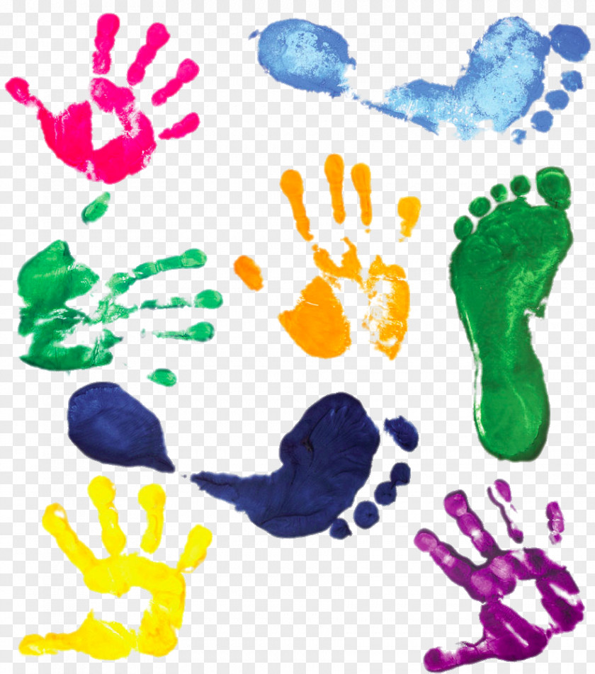 Ink Footprints Watercolor Painting Mudra PNG