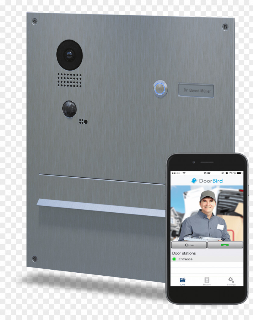 Intercom DoorBird D101 Door Bells & Chimes Wi-Fi Phone PNG