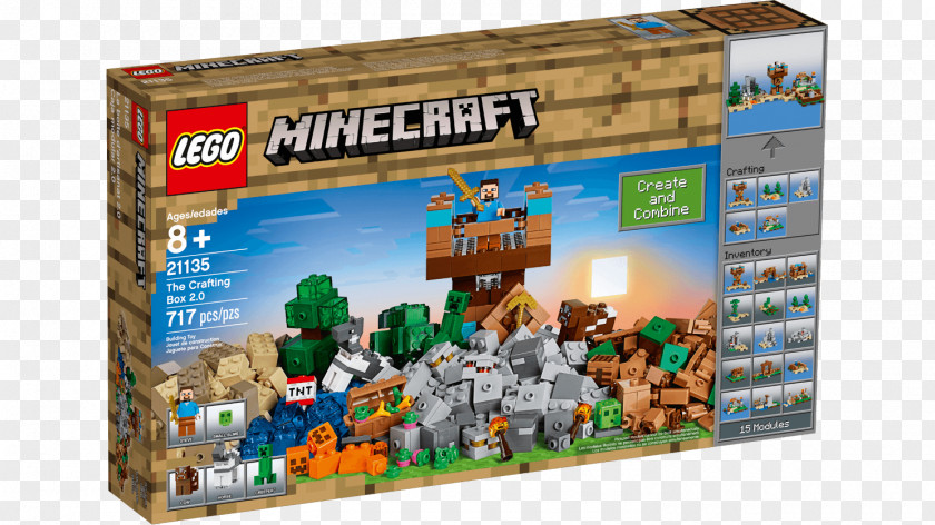 Lego Minecraft Star Wars: The Complete Saga LEGO 21135 Crafting Box 2.0 PNG