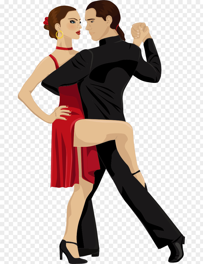 Men And Women Dancing Vector Material, Dance Argentine Tango PNG