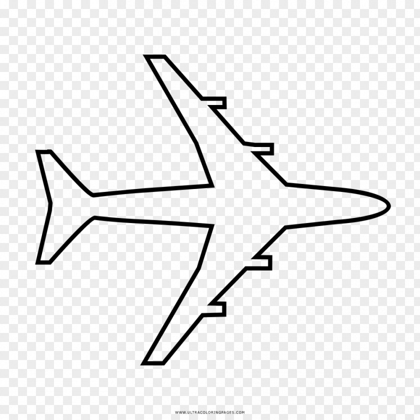 Airplane Drawing Air Transportation Coloring Book PNG
