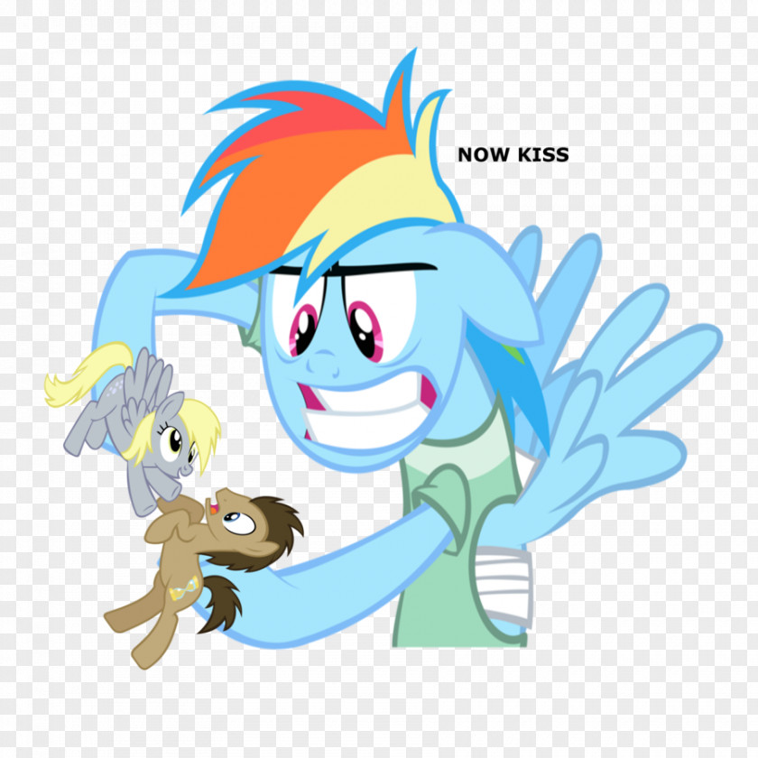 Kiss Derpy Hooves Pony Rainbow Dash The Doctor PNG