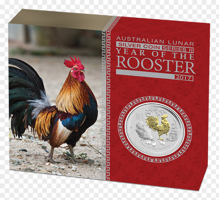 Rooster Perth Mint Gold Proof Coinage Lunar Series PNG
