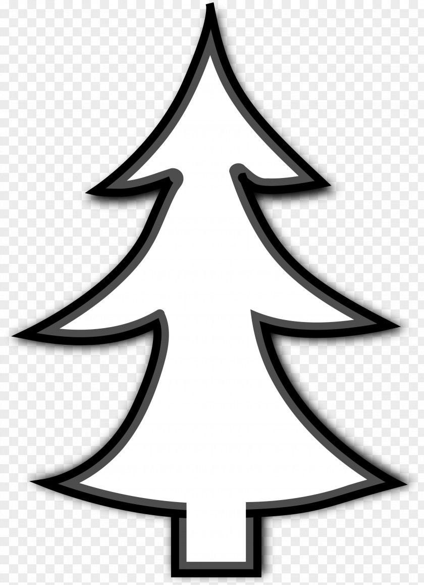 Rustic Line Cliparts Christmas Tree Art Clip PNG