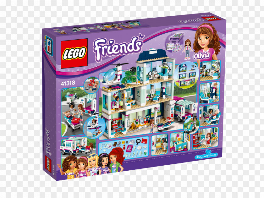 Toy LEGO 41318 Friends Heartlake Hospital Hamleys Amazon.com PNG