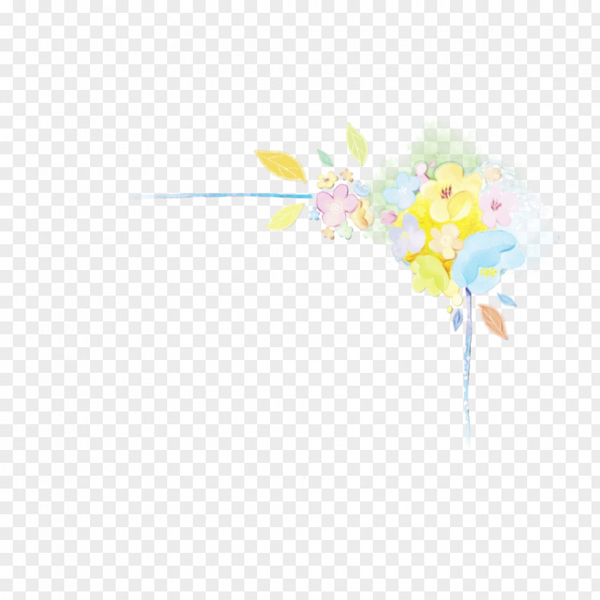 Wildflower Plant Watercolor Flower Background PNG