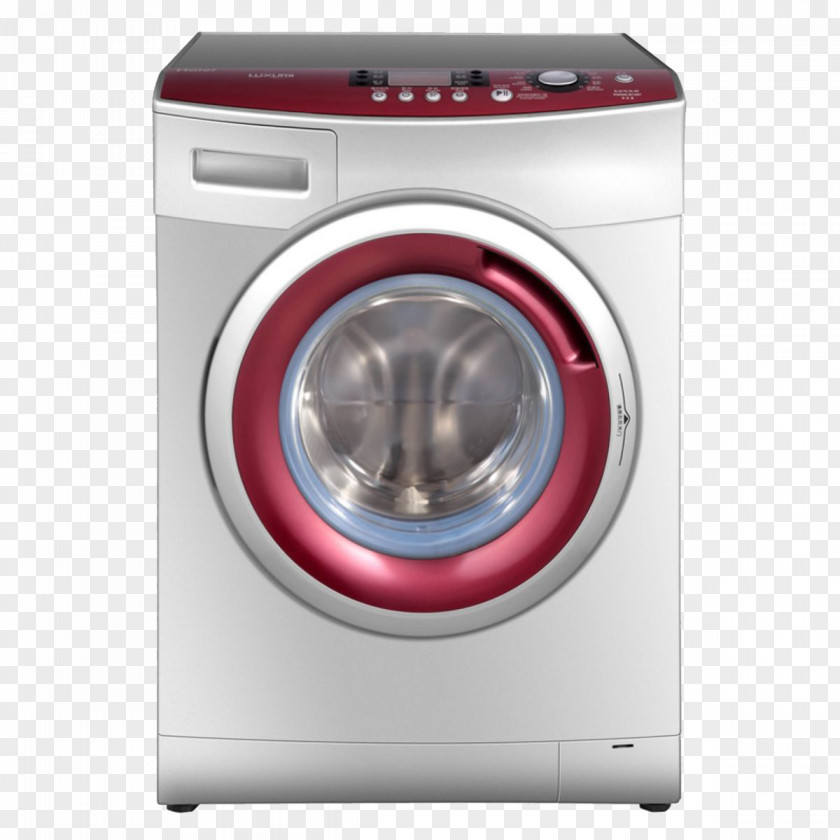 Haier Washing Machine Decorative Design Material Free To Pull Home Appliance Major Laundry PNG