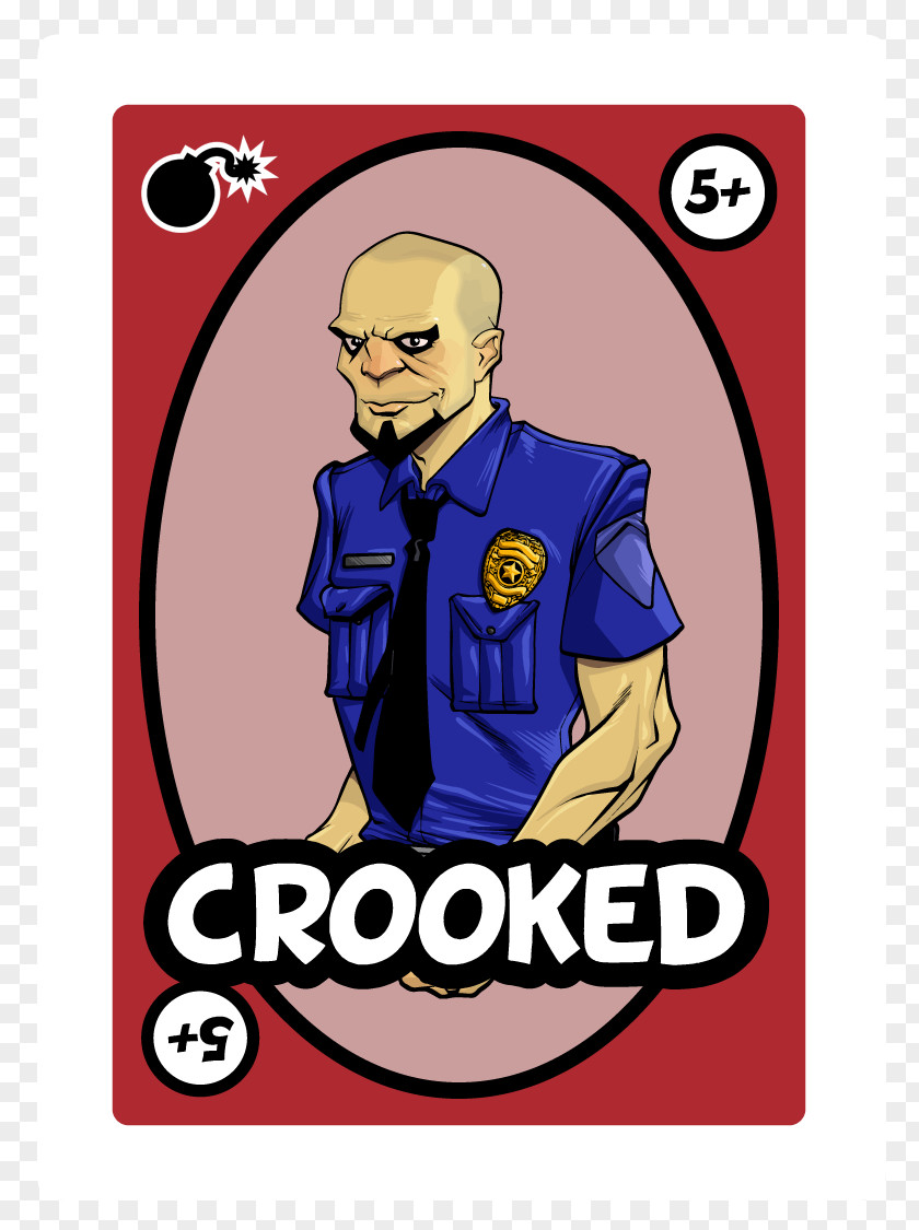 Police Good Cop/bad Cop Officer Game Playing Card PNG