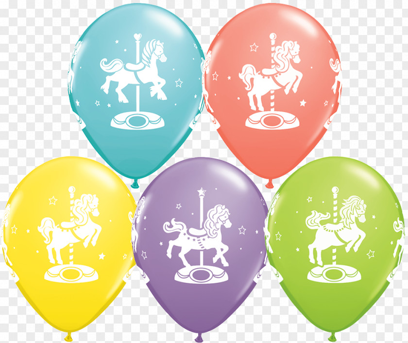 Rose Parade Route Balloon Horse Carousel Birthday Party PNG