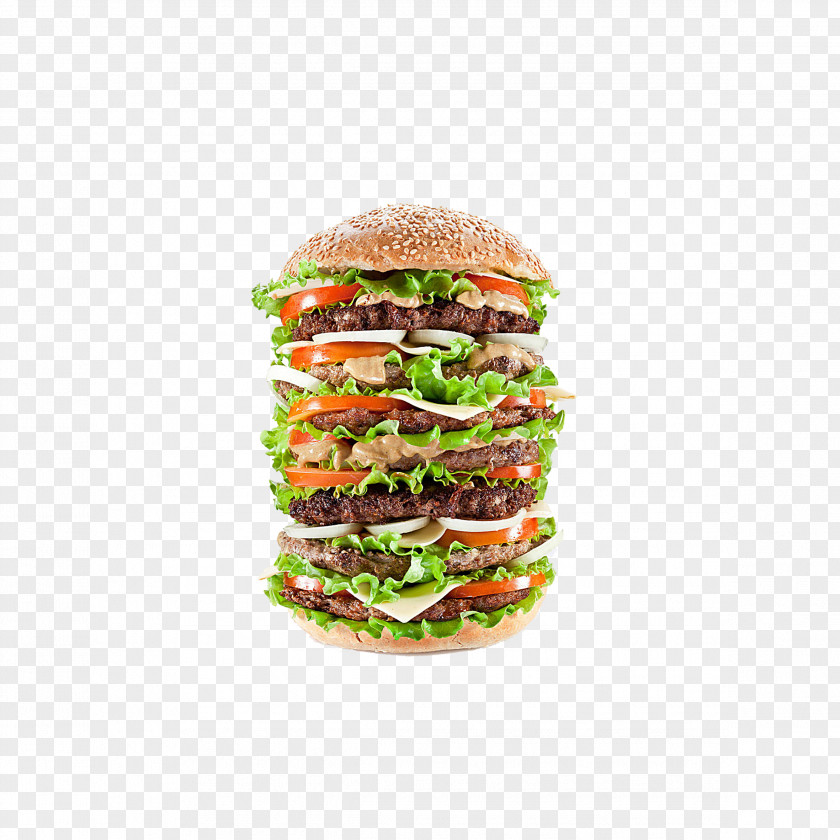 Super Burger Hamburger Cheeseburger McDonald's Big Mac French Fries Bacon PNG