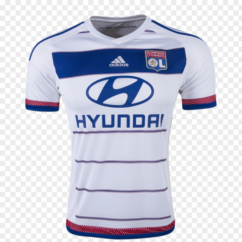 T-shirt Olympique Lyonnais De Marseille France Ligue 1 Adidas Store PNG