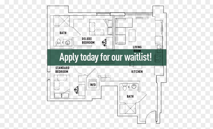 Bed Plan Floor The 515 Penthouse Apartment PNG