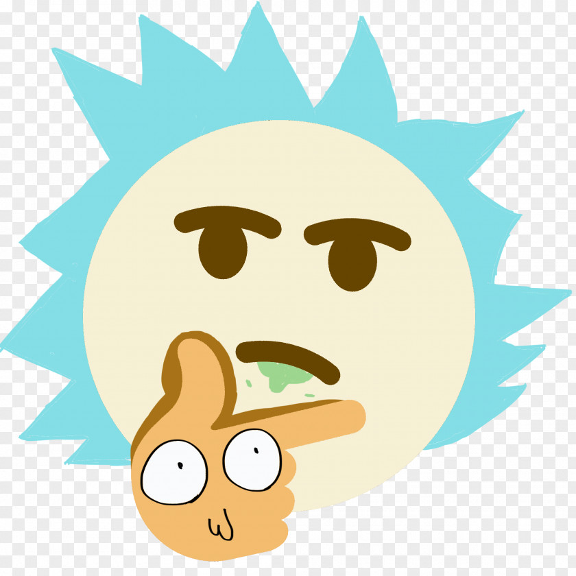 Thinking Rick Sanchez Emoji Thought Discord Theory PNG
