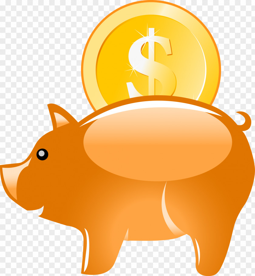 Vector Piggy Bank Finance Clip Art PNG