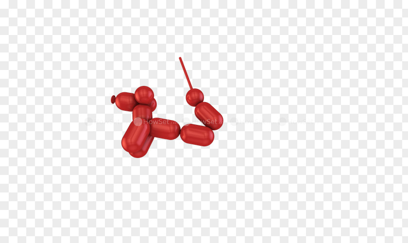 Balloon Animal Fruit RED.M PNG