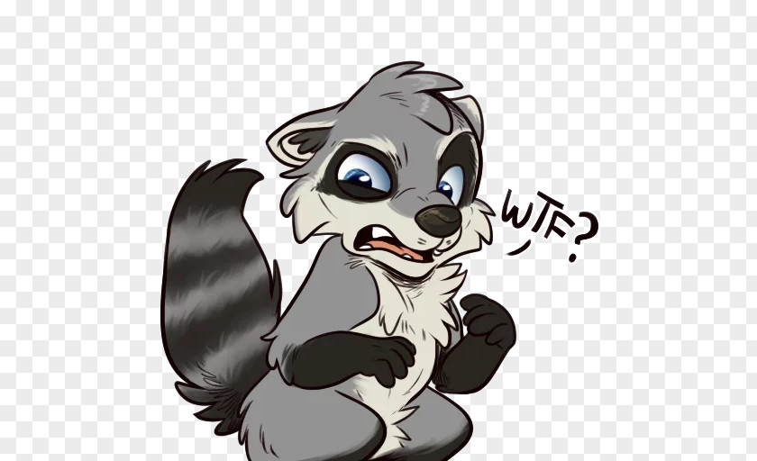 Dog Sticker Raccoons Telegram Bear PNG
