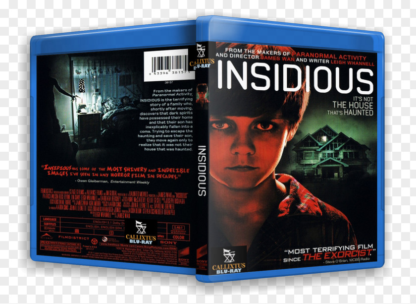 Dvd Insidious James Wan Blu-ray Disc DVD Film PNG
