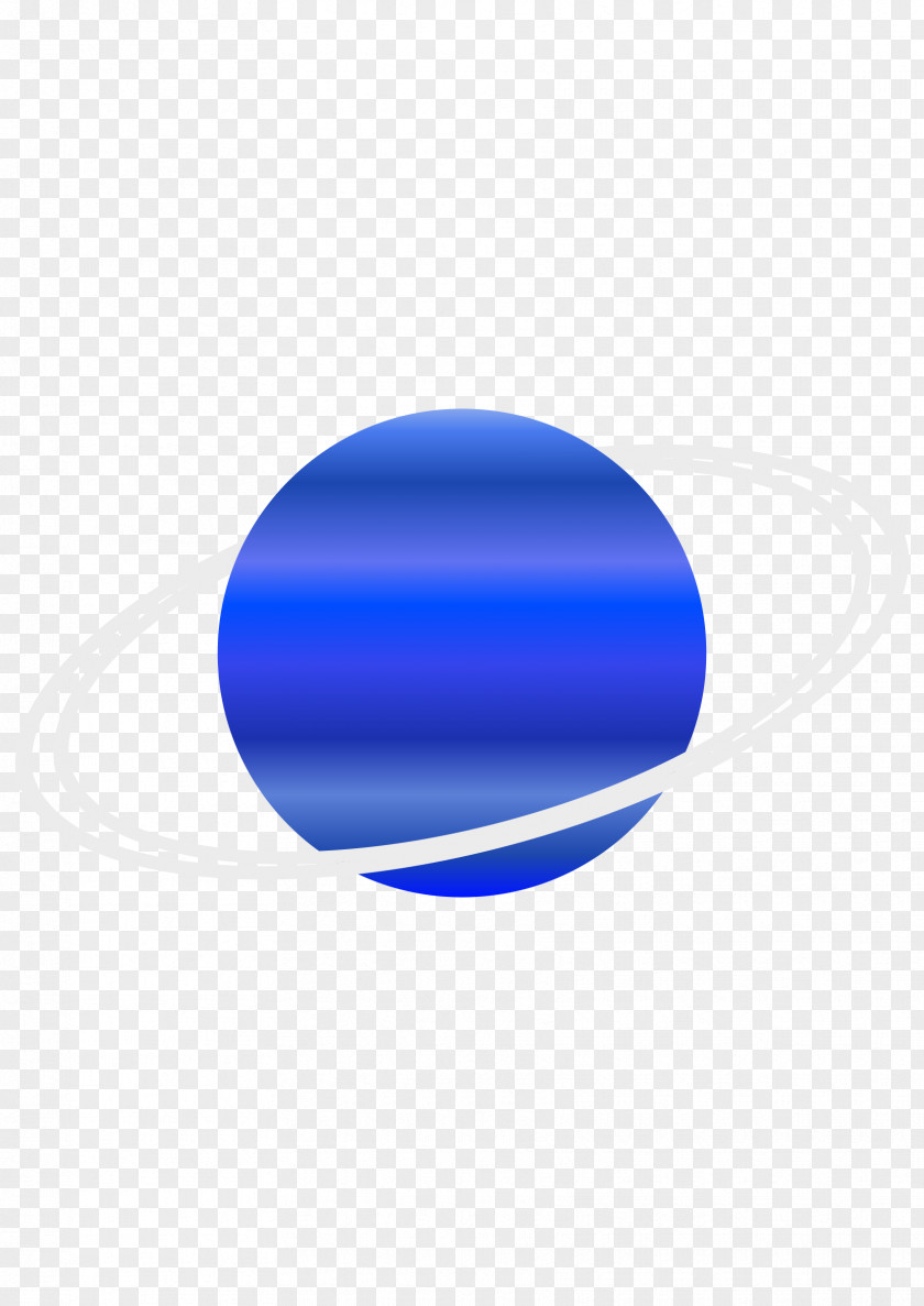 Uranus Electric Blue Cobalt Circle PNG