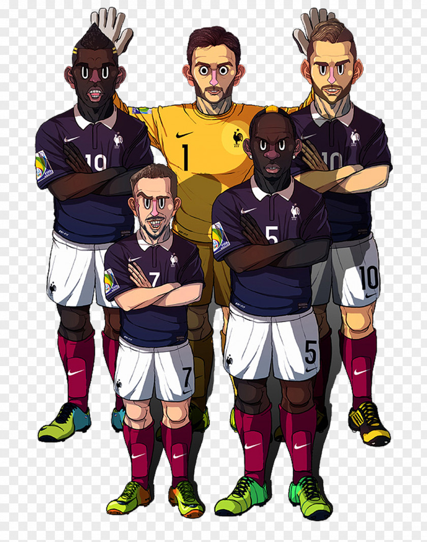 Cartoon World Cup Football Players 2014 FIFA Brazil National Team Spain Player PNG