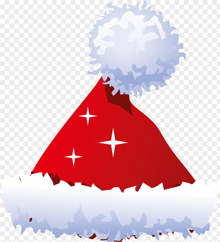 Little Fresh Red Hat Christmas Tree Ornament Clip Art PNG
