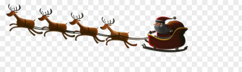 Santa Claus Reindeer Christmas PNG