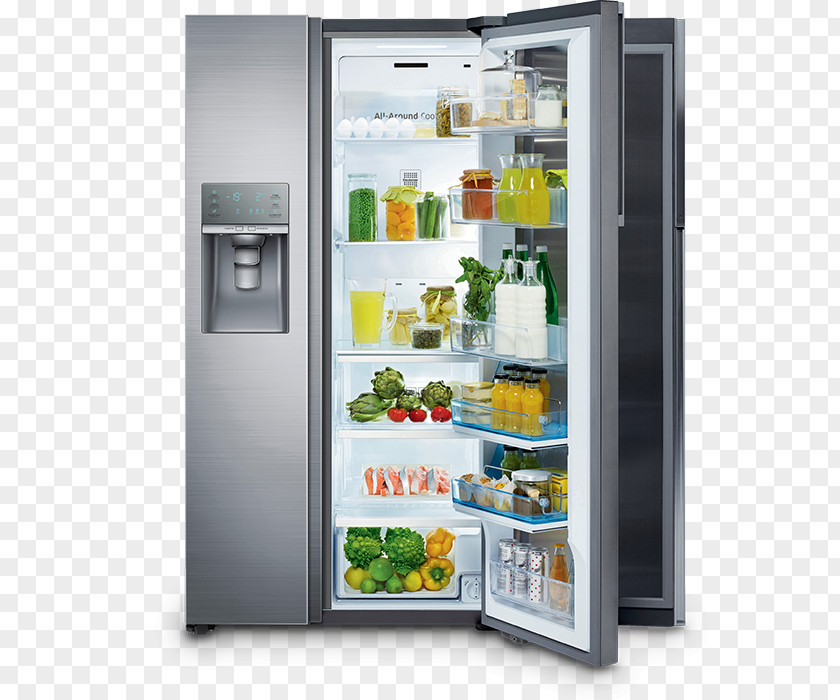 Showcase Refrigerator Samsung Food ShowCase RH77H90507H RS22HDHPN 22 Cu. Ft. Counter Depth Side-by-Side Frigorifico Side By SAMSUNG PNG