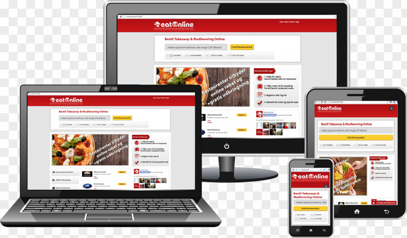 Web Design Responsive Laptop Tablet Computers Handheld Devices PNG