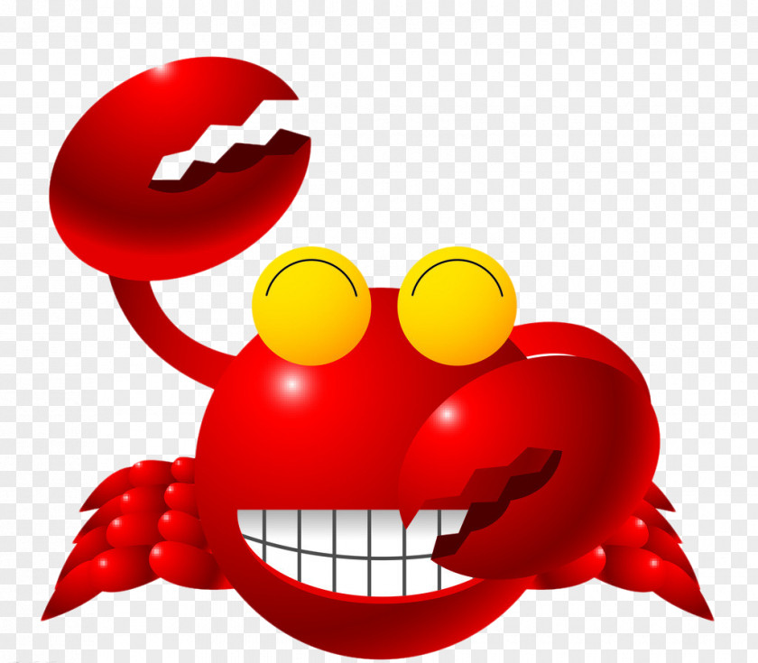 Cute Cartoon Red Crab Euclidean Vector Clip Art PNG