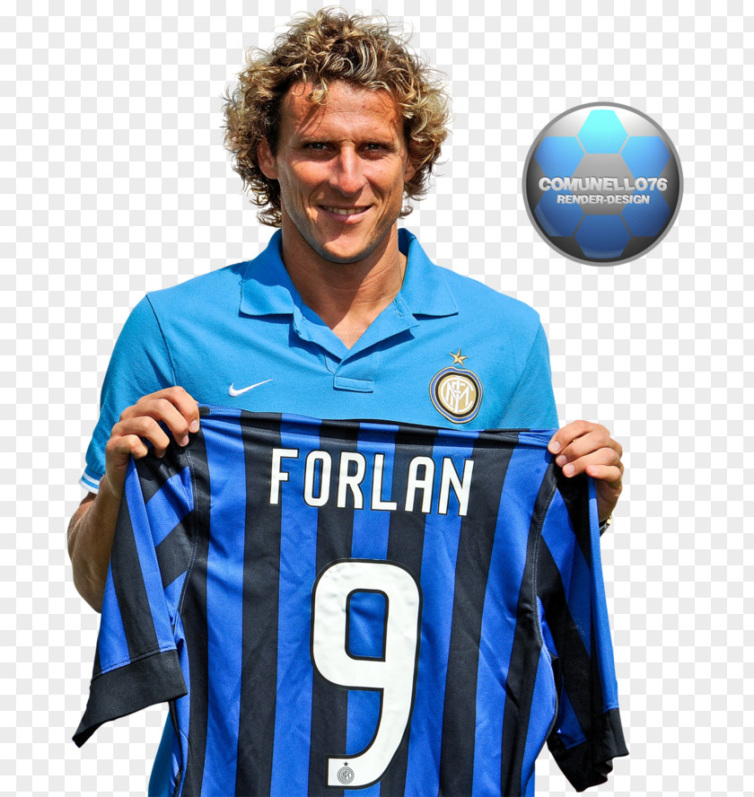 Football Diego Forlán Inter Milan Jersey Soccer Player PNG