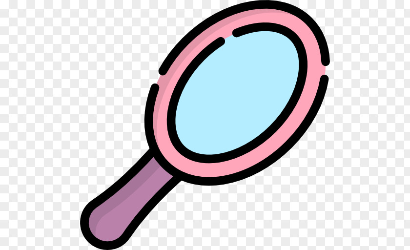 Magnifying Glass Pink M Clip Art PNG