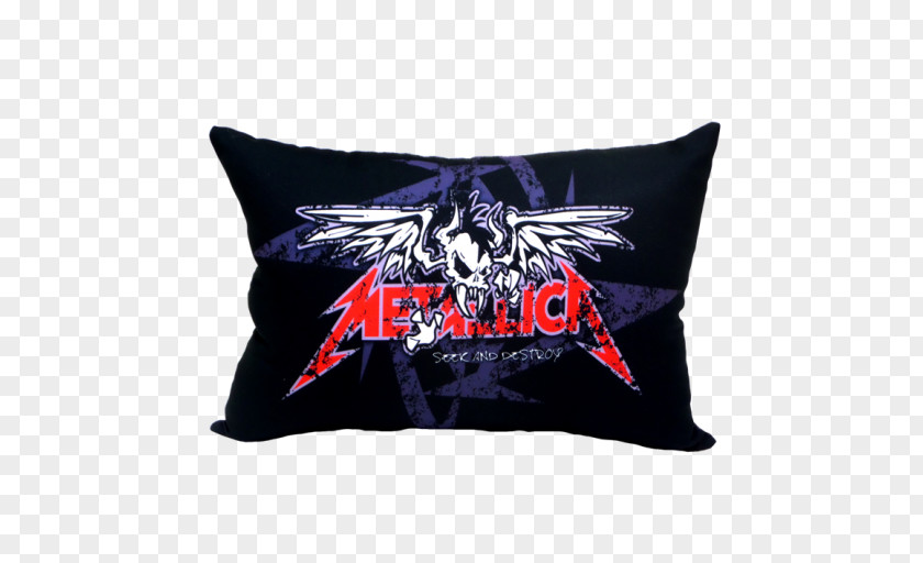 Metallica Cushion T-shirt Pillow Seek & Destroy Combat Boot PNG