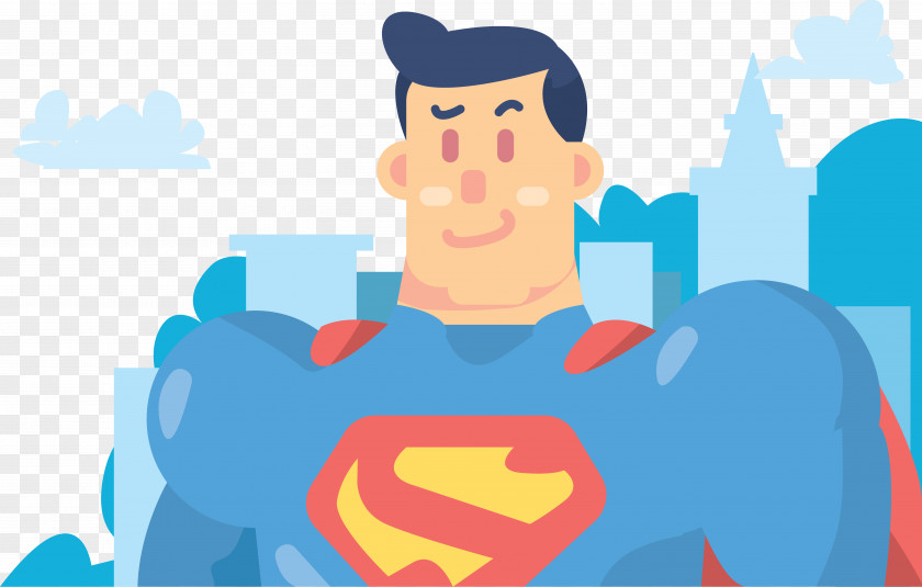 Painted Superman Logo Superhero Clip Art PNG