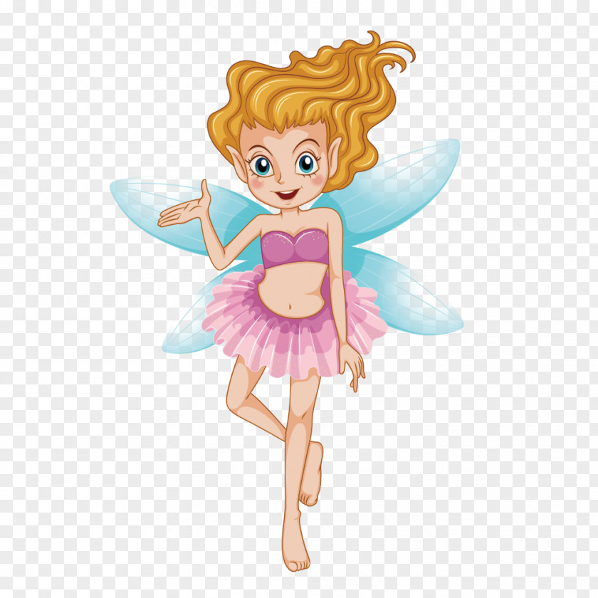 Vector Fashion Classic Pink Dress Elf Tooth Fairy Royalty-free Illustration PNG