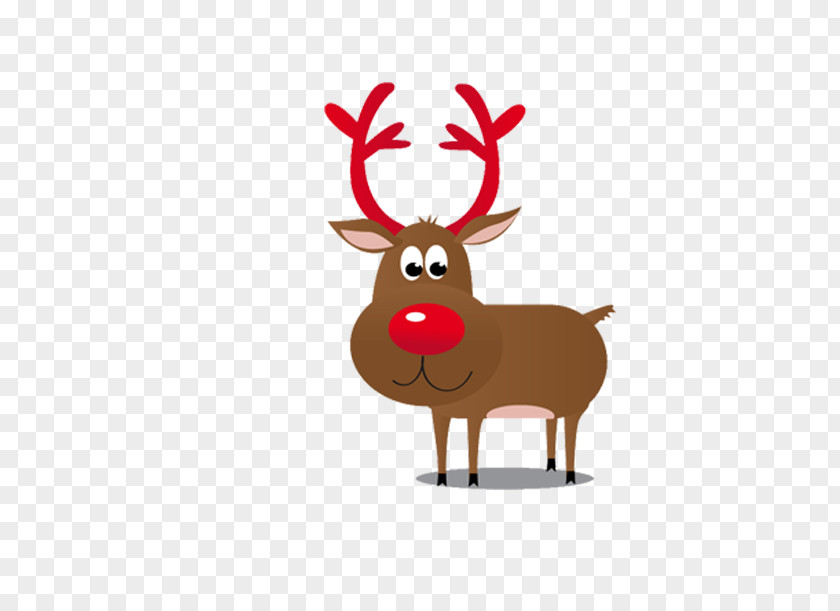 Deer Rudolph Elk Santa Claus Christmas PNG