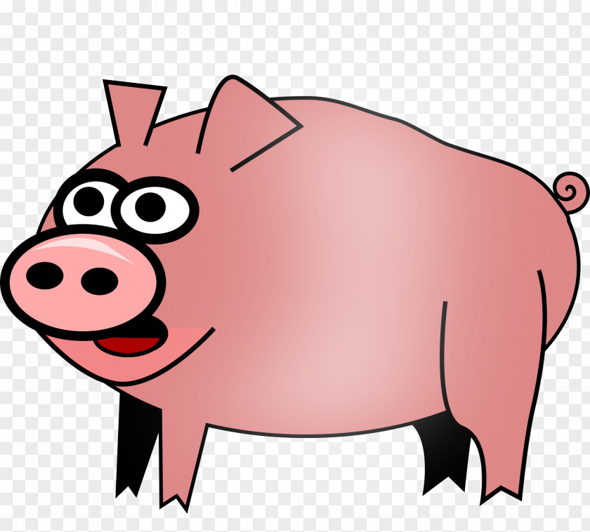 Pig Domestic Cartoon Clip Art PNG